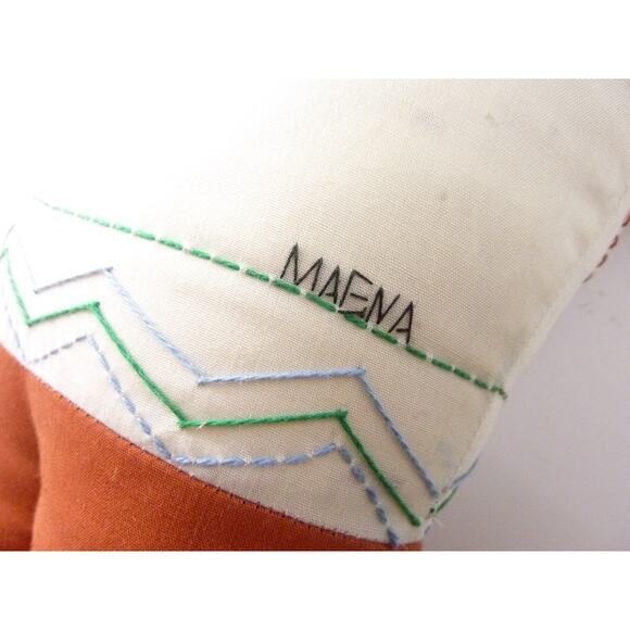 Vintage Worry Doll Cloth Handsewn Magna Peru Doll Maena - Picture 6 of 7